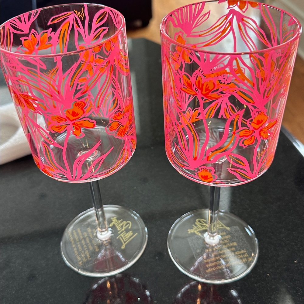 Lilly Pulitzer plastic tumblers NWT never opened